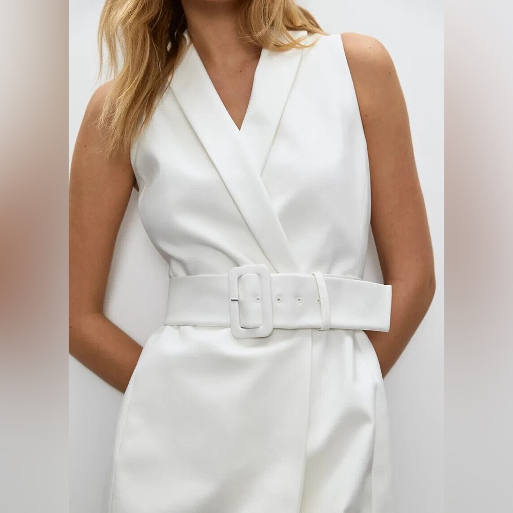 Aritzia Babaton Belted Tuxedo Dress